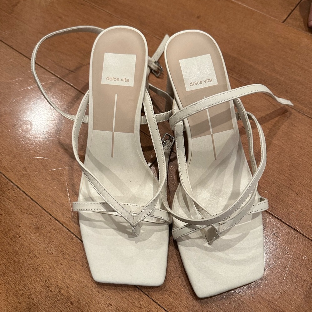 Dolce Vita Cream Strappy Heels